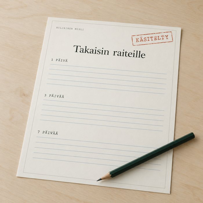 Takaisin raiteille