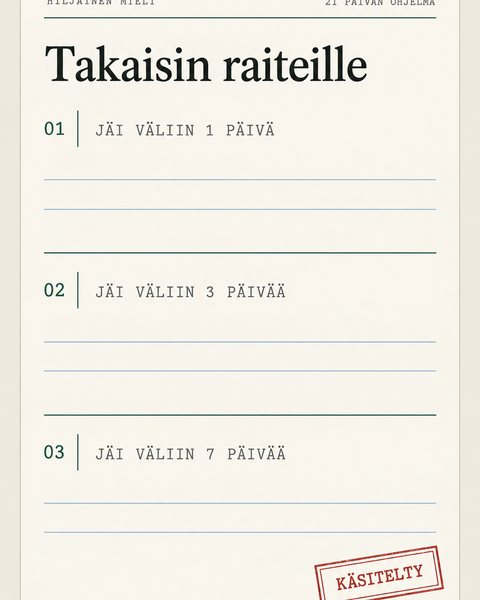 Takaisin raiteille